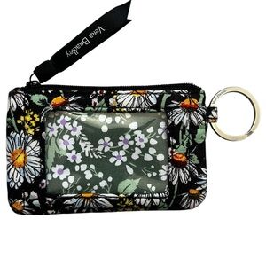 Vera Bradley Daisy Floral Mini Wallet - Black and White NWOT